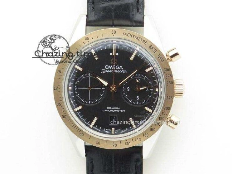 0114 Speedmaster Moonwatch OMF 1:1 Best Edition Black Dial Orange Hand on SS Bracelet A Timeless 8044